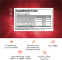 Codeage Grass Fed Beef Organs Supplement  Glandulars Supplements - Freeze Dried, Non-Defatted, Desiccated Liver, Heart, Kidney, Pancreas & Spleen Bovine Pills  Beef Vitamins - Non-Gmo -180 Capsules