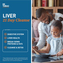 Dr. Tobias Liver 21 Day Cleanse, Herbal Liver Detox Cleanse With Solarplast, Artichoke Extract, Milk Thistle & Dandelion Extract, For Liver Cleanse & Detox, 63 Vegetable Capsules (3 Daily) (63 Count)