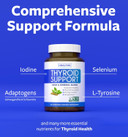 Thyroid Support With Iodine - 120 Capsules (Non-Gmo) Improve Your Energy - Ashwagandha Root, Zinc, Selenium, Vitamin B12 Complex - Thyroid Health Supplement For Women And For Men - 60 Day Supply