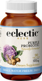 Eclectic Institute Raw Fresh Freeze-Dried Non-Gmo Purple Probiotic | Digestive And Intestinal Support 90 Ct (300 Mg)Green