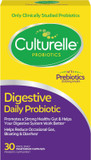 Culturelle Daily Probiotic Capsules For Men & Women, Most Clinically Studied Probiotic Strain, Digestive & Gut Health, Supports Occasional Diarrhea, Gas & Bloating, 1 Month Supply, 30 Ct