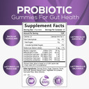 Daily Probiotic Gummies Extra Strength, 5 Billion Cfu Probiotics For Men And Women, Digestive Health, Immune Support, Gluten Free, Nature'S Non-Gmo Supplement, Natural Orange Flavor - 60 Gummies
