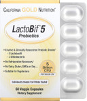 Lactobif 5 Probiotics, 5 Billion Cfu, 60 Veggie Capsules, California Gold Nutrition