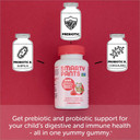 Smartypants Kids Probiotic Immunity Gummies: Prebiotics & Probiotics For Immune Support & Digestive Comfort, Strawberry Crã£Â¨Me Flavor, 60 Gummy Vitamins, 30 Day Supply, No Refrigeration Required