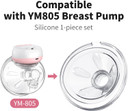 Jheppbay Pump Breast Massage Petal Shields Made Without Bpa, Soft Silicone Shaped Around You For Comfortable And Efficient Pumping, 1Pcs