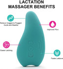 Clsslvvbn Portable Breast Massager Baby Nursing Breastfeeding Warming Massagers Waterproof Heating Pad Postpartum Care Massage Tool, Green
Color: Green