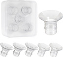 Pdfans Flange Inserts 13/15/17/19/21Mm Compatible With Momcozy/Medela/Spectra/Tsrete S12 Pro/S12/S9 24Mm Shields/Flanges Breast Pump Parts Replace Accessories, Reduce Tunnel Down To Correct Size