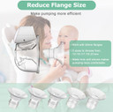 Pdfans Flange Inserts 13/15/17/19/21Mm Compatible With Momcozy/Medela/Spectra/Tsrete S12 Pro/S12/S9 24Mm Shields/Flanges Breast Pump Parts Replace Accessories, Reduce Tunnel Down To Correct Size