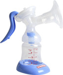 Gima - Manual Breast Pump, For Household Use, Compact And Lightweight, Breast Shield (Size 24 Mm), Nipple With Cover, 2 Milk Bottle, Lid