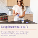 Lansinoh Breastmilk Storage Bottles, 4 Count (5 Ounce Each), Dishwasher Safe, Compatible With Any Lansinoh Pump And Naturalwave Nipple, Bpa And Bps Free