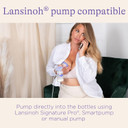 Lansinoh Breastmilk Storage Bottles, 4 Count (5 Ounce Each), Dishwasher Safe, Compatible With Any Lansinoh Pump And Naturalwave Nipple, Bpa And Bps Free