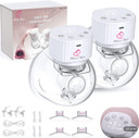 Mom'S Best Wearable Hands-Free Electric Breast Pump | Bpa Free Silicone | Lcd Display | Low Noise | 3 Modes 9 Levels Of Suction | 3 Flange Sizes | Type C Charging | Breastfeeding & Baby Essentials