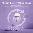 Phanpy E-Joy S2 Wearable Hands Free Portable Breast Pump, 3 Modes 8 Levels High Performance Led Touch Screen Low Noise, 7Oz Capacity 20&24 Mm(1 Count)