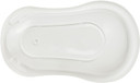 Keeeper Winnie Ergonomic Baby Bath Tub With Plug, For 0 To 12 Months, 84 Cm, Maria, White