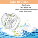 Wearable Breast Pump Milk Collector Cup Accessories Double Sided All In One Silicone Pp Breast Milk Collector Cup Compatible Breast Pump Accessories Replace
