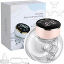 Esynic Painless Electric Wearable Breast Pump Led Display Portable Breast Pump Smart Hands-Free Breast Pump Support 3 Modes With 4 Size Flange For Better Breastfeeding Experience