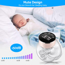 Esynic Painless Electric Wearable Breast Pump Led Display Portable Breast Pump Smart Hands-Free Breast Pump Support 3 Modes With 4 Size Flange For Better Breastfeeding Experience