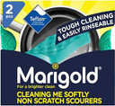Marigold Cleaning Me Softly Non-Scratch Scourer, 14 Packs of 2 Scourers, Green, 12.6 x 2.5 x 11.5 cm
