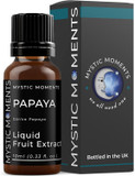 Mystic Moments | Papaya - Liquid Fruit Extract 10ml | Perfect for Skin Care, Creams, Lotions and DIY beauty products Vegan GMO Free