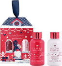 The Luxury Bathing Company - Candy Canes, Cocoa & Vanilla Swirl Good Fortune Gift Set - Vegan Friendly