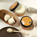 Fushi Organic Shea Butter 200G | Creamy, Handmade & 100% Pure | Vitamins A, E & F | Unrefined, Fresh-Pressed For Skin Soothing, Natural Healing & Moisturising | Ethical & Vegan | Made In The Uk