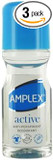 Triple Pack Amplex Antiperspirant Roll On Active