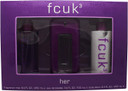 Fcuk 3 Eau De Toilette Spray Gift Set For Her