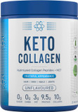 Applied Nutrition Keto Collagen Protein - Keto Protein Powder with MCT, Ketogenic & Paleo Diet, Zero Sugar & Carbs, Healthy Skin, Hair, Nails (Unflavoured) (325g - 25 Servings)