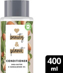 Love Beauty And Planet Shea Butter And Sandalwood Oil Vegan Conditioner, Hydrating And Moisturising For Men And Women, Professional Deep Cleansing And Hair Repair For Dry Hair (400 Ml)
