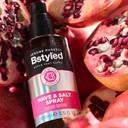 Jerome Russell BStyled Split End Balm - Nourishing & Strengthening Conditioner Balm to Reduce Split Ends, Heat Protection Spray for Hair with Pomegranate & Turmeric, Vegan Hair Care, 50ml