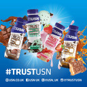 USN Trust 50 Pre-mixed & Ready to Drink Protein Shake Bottles: 6 x 500 ml Chocolate High Protein Recovery Drinks