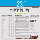 USN Diet Fuel Vegan Chocolate 880g: Dairy Free Vegan Meal Replacement Shake & Vegan Protein Powders