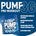 Applied Nutrition Pump Zero Pre Workout - Zero Stim, Caffeine Free, Energy & Performance (375g - 25 Servings) (ICY Blue Raz)