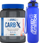 Applied Nutrition Bundle Carb X 1.2Kg + Lifestyle Water Bottle 1000Ml | Cyclic Dextrin Carbohydrate Powder, Intra Workout Carb Powder, Fuel Training, Quick Source Of Energy, Vegan (Fruit Burst)