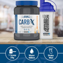 Applied Nutrition Bundle Carb X 1.2Kg + Lifestyle Water Bottle 1000Ml | Cyclic Dextrin Carbohydrate Powder, Intra Workout Carb Powder, Fuel Training, Quick Source Of Energy, Vegan (Fruit Burst)