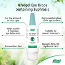 A.Vogel Moisturising Eye Drops 10ml | For Very Dry and Irritated Eyes | Contact Lens Friendly | Preservative Free | With Euphrasia & Hyaluronic Acid A.Vogel Moisturising Eye Drops 10ml | For Very Dry and Irritated Eyes | Contact Lens Friendly | Preservative Free | With Euphrasia & Hyaluronic Acid