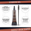 Eyebrow Tint Kit, Semi-Permanent Eyebrow Gel, High Pigment Eyebrow Pomade Coffee Brown Brow Cream Waterproof & Long Lasting Formula Eyebrow Tattoo Makeup Tint (#02)
Color: 02-Caramel