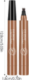 Eyebrow Pencil Eyebrow Pen Four Claw Eyebrow Pencil - Waterproof Eyebrow Pencil With 4 Tip - Liquid Brow Pen, Long-Lasting Brow Microblading Pencil, Eyebrow Pencil Dark Brown Eyebrow Shaper
Color: Light Brown