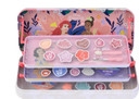 Lip Smacker Disney Princess Artisan Picnic Beauty Tin, Magical 3-Tier Make-Up Set Including 16 Lip Glosses, 8 Shimmer Creams, Make-Up Applicators And Hair Accessories For Your Kids' Princess Look