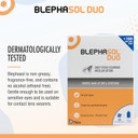 Blephasol Duo 100 ml Micellar Eyelid Cleansing Lotion with 100 Lint-Free Pads | Effective and Gentle Cleansing for Make-Up Removal, Inflamed and Sensitive Eyelids | Soap & Alcohol-Free