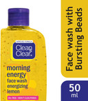 Clean & Clear Morning Energy Face Wash Energizing Lemon 50Ml