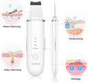 Skin Scrubber, Anlan Ultrasonic Ems Ion Exfoliating Device Face Cleanser And Blackhead Remover Pores Cleaning Wrinkle Remover Comedone Extractor Skin Care With 4 Modes Usb Rechargeable