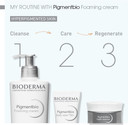 Bioderma Pigmentbio Foaming Cream with Pump - Brightening & Exfoliating Cream Cleanser, Dark Spot & Pigmentation Reducer, Gently Evens Skin Tone - 500ml