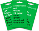 Anatomicals Super Green Beauty Face Mask 15ml - Get Vit-Faced, Face Masks Skincare Bundle, 3 Pack