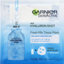 Garnier Fresh-Mix Replumping Tissue Mask, Hyaluronic Acid Tissue Face Sheet Shot Mask 33 G