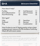 Q+A Activated Charcoal Mask. A detoxifying Charcoal cosmetic mask to cleanse and purify skin. 50g/1.8oz