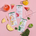 Garnier Ampoule Sheet Masks, Set Of 3 - 1% Vitamin Cg + Pineapple To Brighten Skin, 1% Hyaluronic Acid + Watermelon To Replump Skin, 2% Niacinamide + Kale To Rebalance Oily Skin, Fast Action 5 Minute Face Masks