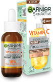 Garnier Targeted Anti Dark Spot Night Serum For Face, With 10% Pure Vitamin C & Hyaluronic Acid, Anti Pigmentation & Dullness, For All Skin Types, Approved By Cruelty Free International, Vegan, 30 Ml

Size: Vitamin C Night Serum 30Ml