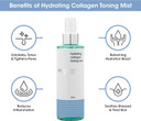 Proto-col - Hydrating Collagen Toning Face Mist, with Witch Hazel + Fruit Enzymes, Removes Impurities, Soothes + Refreshes Skin (200ml)