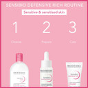 Bioderma Sensibio Defensive Rich - Soothing, Nourishing & Protective Face Cream for Sensitive & Dry Skin, Formulated with Vitamin E & Glycerin, 40ml